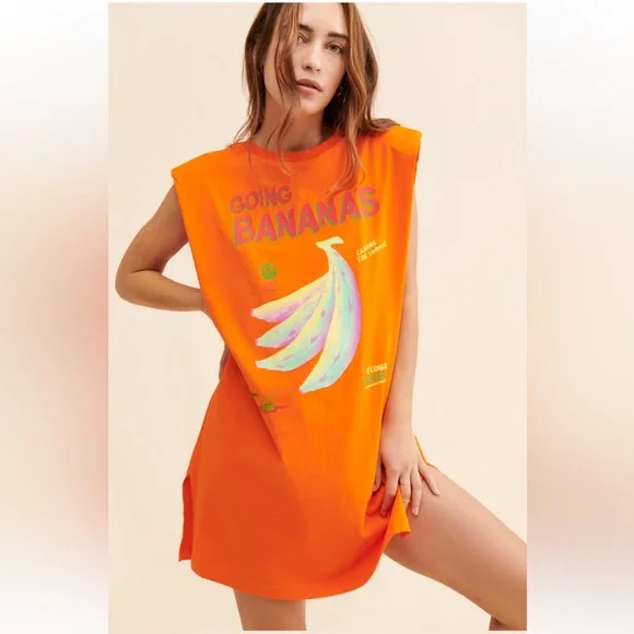 FARM Rio | Dresses | Nwot Farm Rio Going Bananas T Shirt Dress | Poshmark